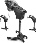 Hair Steamer With Micro Mist Scalp Detox System For Pro Salon Use, Reclining Chair Table, Shampoo Bowl, Adjustable Fan, Spa Quality
