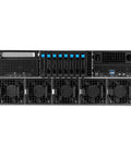 Top Tier Dual AMD Epyc 9965 192 Core Rackmount Server Packing Eight RTX Pro 6000 Cards With Serious Vram For Slick LLM Training And HPC Jobs Includes 2.3TB DDR5 ECC RAM And 3200W PSU To Keep Your Rig Rolling Smooth front view