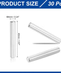 30 Piece 6mm By 40mm Stainless Steel Dowel Pins Shelf Support Pegs Fasteners Assortment Kit For Durable Wood And Metal Shelving Projects Silver Handyman Friendly DIY Ready, 30 pcs 6mm x 40mm silver dowel pins