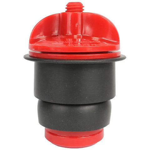 Red PlugAll mechanical test seal and cleanout pipe plug with black rubber sleeves for 1-1/2 in and 2 in DWV pipes