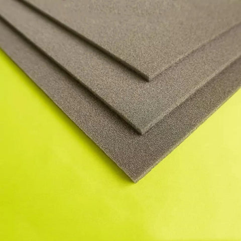 Metal conductive sponge sheets, three gray sheets stacked; anti-static EMI shielding foam with adhesive, 200x300x3.5mm