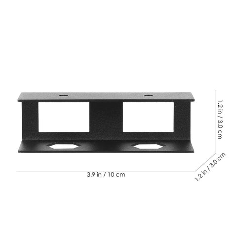 Heavy Duty Laptop Stand And Tablet Mount Under Desk Organizer Rack Black space-saving bracket dimensions 3.9 in by 1.2 in