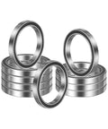 10 Pack 6809 2RS Deep Groove Ball Bearings for Smooth Motors and Machines, 45x58x7mm Chrome Steel with Double Shield, ABEC5 Precision