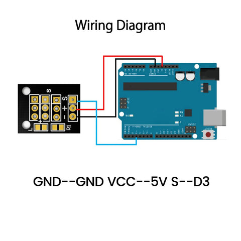 Non Contact Hall Effect Sensor 3144E A3144 DC 3.3V-5V Magnetic Proximity Switch For Arduino PIC AVR Smart Cars, 10 Pack, Plug And Play Hall Sensor Module For DIY Robotics And Electronics Projects wiring diagram to Arduino UNO, GND VCC S pin