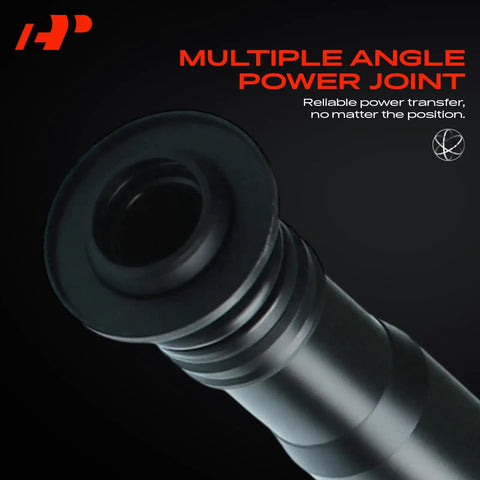 Close-up of Mercedes-Benz Front Driveshaft Propeller Shaft Assembly, highlighting multiple angle power joint for AWD vehicles.