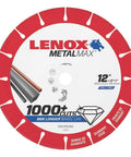 12 Inch Segmented Rim Diamond Edge Cutoff Wheel For Metal, 1 Inch Arbor, Wet Or Dry Use, Heavy Duty Cutoff Tool