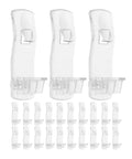 Clear Plastic Shelf Supports Locking Pins Set Of 60 For Cabinets And Shelves, Transparent, heavy-duty pegs visible in rows