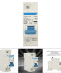 Front view of 230V 80A 100A 125A Air Circuit Breaker DZ47-125 1P Miniature Circuit Breaker Quick Response for Home Use