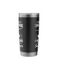 Black insulated stainless steel tumbler for sailplane pilots and glider enthusiasts keeps drinks cold or hot while you soar the skies