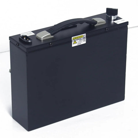 JJMNKMN 48V 24Ah Battery For Electric Stair Climbing Hand Truck Compatible With 1200W Motor Lithium Ion Pack Power Source, heavy duty, black battery.