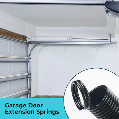 Beefed Up Heavy Duty Garage Door Extension Spring Replacement Kit for 7 Foot Doors with 110 LB Springs, 3 Inch Pulleys