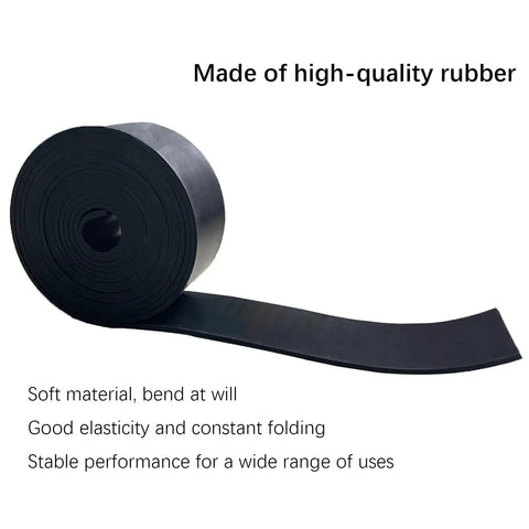 Solid Rubber Strips With Adhesive Backing One Eighth Inch Thick Two Inch Wide Ten Feet Long For Anti Slip Pads Flooring Seals Crafts Anti Vibration Gaskets DIY Pro Grade