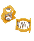 Heavy Duty Yellow Hinge Clamp Spring C Buckle For Brompton Folding Bike Repair Kit Seamless Fit No Tools Needed Plastic Steel Frame Fix Upgrade, yellow spring clamp