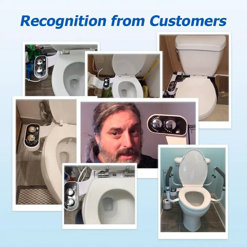 Customer images of Hot And Cold Bidet Attachment For Toilet Ultra Slim Design With Warm Water Non Electric Adjustable