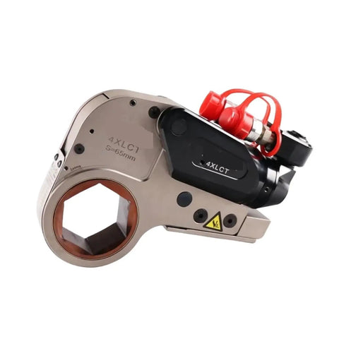 HuiWosen Hollow Hydraulic Torque Wrench Pump Electric Hytorc Tool For High Performance, compact aluminum tool with hexagonal socket.