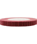 Heavy Duty Non Woven Nylon Flap Polishing Wheel 320 Grit Abrasive Disc for Stainless Steel Aluminum Brass and Wood shown side view.