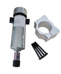 800W 110V DC CNC Spindle Motor Kit With ER16 Chuck for Engraving and Milling, shown with mounting bracket and screws