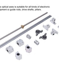 400 Millimeter T8 Lead Screw Kit With Optical Axes Lead Screw Nut Sliding Block Coupling Pillow Block Bearing For 3D Printer