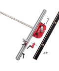 Dead On Ninety Degree Miter Gauge Kit For Knockout Square Cuts Every Time With Patent Pending Nylon Leaf Springs and Heavy Duty Table Saw Gear.