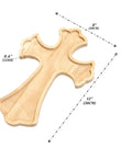 Top Shelf 12 Inch Unfinished Pine Wood Crosses 12 Pack Natural Framed Craft Supplies Ready To Stain Or Paint Measures 12 By 8 Inches, detailed close-up of a 12 inch wooden cross.