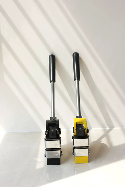 Heavy Duty Metal Shrinker Stretcher Set For 16 To 18 Gauge Fabrication with long handles, ideal for auto body repair.