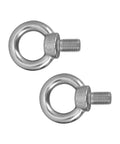 M20 Marine Grade 316 Stainless Steel Eye Bolts, Heavy Duty Lifting Rings With Nuts, Shoulder Eye Bolts For Rigging, 2 Pack