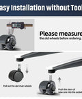 Installation guide for 2-Inch Desk Chair Caster Wheels Set Of 5 For Carpet And Hardwood Floors, Smooth Quiet Rollers.