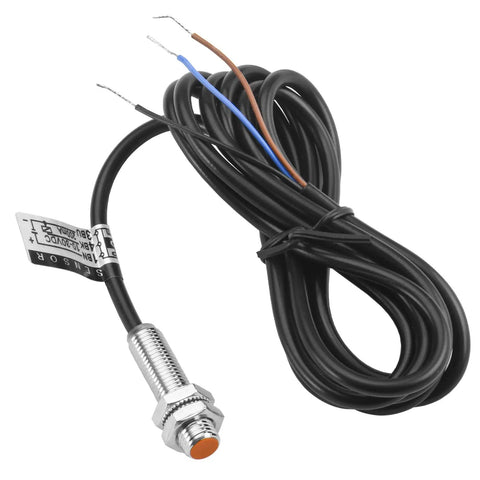 M8 Inductive Proximity Sensor Switch 1.5mm Sensing Distance DC 12 To 24V 3 Wire PNP Normally Open Cylindrical Detector CE