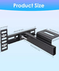 Built Tough Adjustable Headboard Brackets For Metal Bed Frames With Full Hardware Kit dimensions 7.87in x 8.07in in black steel.