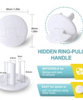 Baby Proofing Outlet Covers 52 Pack White Plug Covers For Electrical Outlets with hidden ring-pull handle, durable plastic