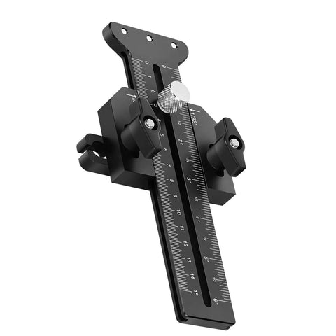 Woodworking Cutting Guide With Bidirectional Scale And Dual Locking Sliders for T Track Workbenches and Table Saws Easy Install