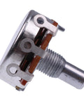 Side view of Lincoln Welders Heat Control Wire Speed Potentiometer Replacement For T10812-109 Plastic And T10812-37 Metal