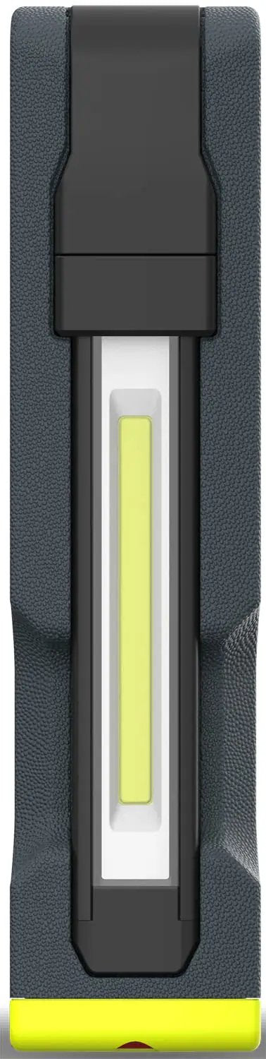 Front view of Slim Rechargeable LED Work Light With Magnetic Base And Hook, Pro Grade Dual Mode Spotlight 150 Lumens And Flood 500 Lumens Boost
