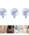Adjustable Furniture Feet Set With M6 Threaded Screws, 40 Pieces, 18mm PVC And Metal Levelers for garden furniture and cabinets