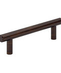 Brushed Oil Rubbed Bronze Cabinet Handle Four And A Quarter Inch Center To Center Steel Drawer Pull for Kitchen, Bathroom, Dresser