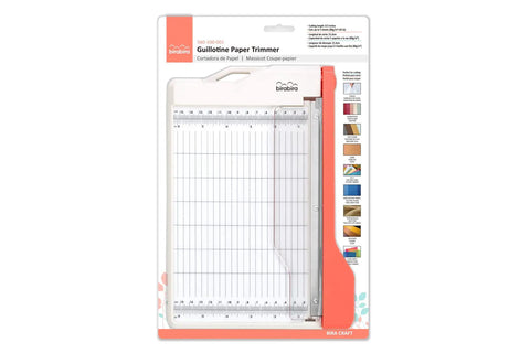 No Drama Guillotine Paper Trimmer And Cutter Featuring Self Sharpening Blades And Raised Alignment Guide For Effortless Eight Point Five Inch Paper Slicing On Your Desk