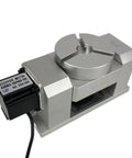 Rock Solid 4th And 5th Axis Rotary Dividing Head With 50 To 1 Harmonic Reducer Gearbox And Motor Hysteresis for CNC engraving