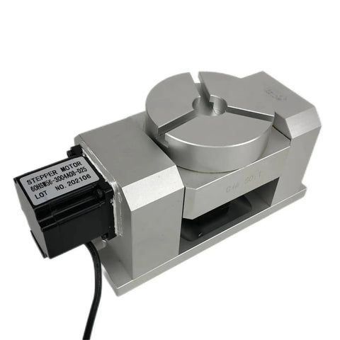 Rock Solid 4th And 5th Axis Rotary Dividing Head With 50 To 1 Harmonic Reducer Gearbox And Motor Hysteresis for CNC engraving