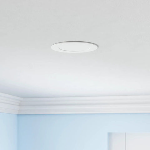 Six Pack 4 Inch Ultra Thin LED Recessed Ceiling Lights With Junction Box 2700K To 5000K CCT Selectable 9W Equiv view