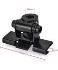 Vehicle CB And Ham Radio Antenna Mounting Bracket With Through Hole Lip Mount 16mm Hole For UHF SO239 Bulkhead Connector, black metal bracket