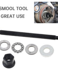 551141 Alloy Steel Harmonic Balancer Installer Tool For GM LS LT Engines 1997 To 2023 Black Crank Pulley Install Kit components
