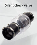 2 Inch Sump Pump Check Valve With Spring Loaded Flapper Full Flow Non Clog Design DIY Friendly Steel Clamps For 2 Inch Schedule 40 Pipe