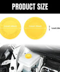 Two Pack Radiator Coolant Reservoir Cap Set Fits Infiniti And Nissan OEM 21712 79900 Yellow Engine Water Tank Cap Installed View