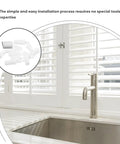 Plantation Shutter Repair Kit with 0.6 Inch Replacement Pins for Blinds features white pins and metal staples for easy installation.
