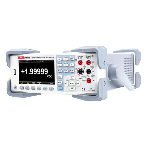 Front view of High-Precision 5.5-Digit Benchtop Multimeter With Auto-Ranging TRMS, 199,999 Counts, 4.3 Inch TFT Display.