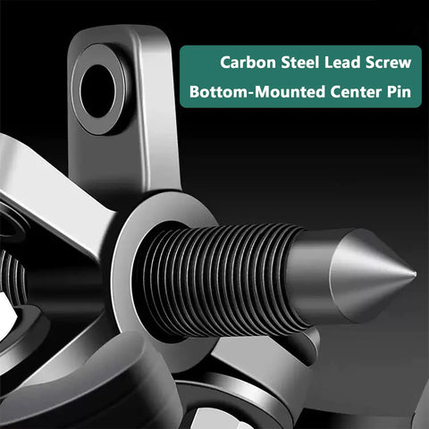 Heavy Duty Gear Puller Toolkit Knocks Out Stubborn Bearings Pulleys With 2 And 3 Jaw Extractors Built Strong. Fits Toolbox Perfectly. A Must Have For Mechanics Wanting Damage Free Removal In Your Shop Today. carbon steel lead screw and bottom-mounted center pin