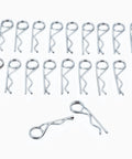Beefed Up Heavy Duty Steel Double Coil R Clip Hair Pins Set For Trailers Trucks Boats Strollers And Cargo Gear Retaining Cotter Pins Universal 20 Pcs Pack Easy Install And Removal