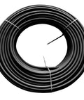 Coiled One Half Inch Black Nylon Tubing SAE J844 For Air Brake Systems And Fluid Transfer, Rugged Pneumatic Line, 16.4 Feet Long