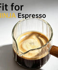180Ml Glass Espresso Shot Cups For Ninja Espresso Machines With Clear Graduation Scale, Lightweight Borosilicate Glass, Heat Resistant