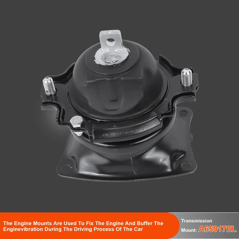 Transmission mount from Engine And Transmission Mounts Set For Honda Odyssey 3 5L V6 2011 Through 2017 Replaces OE A65017EL
